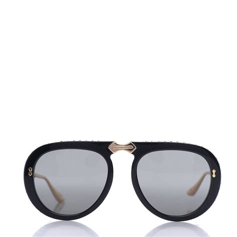 gucci sunglasses aviator womens|gucci foldable aviator sunglasses.